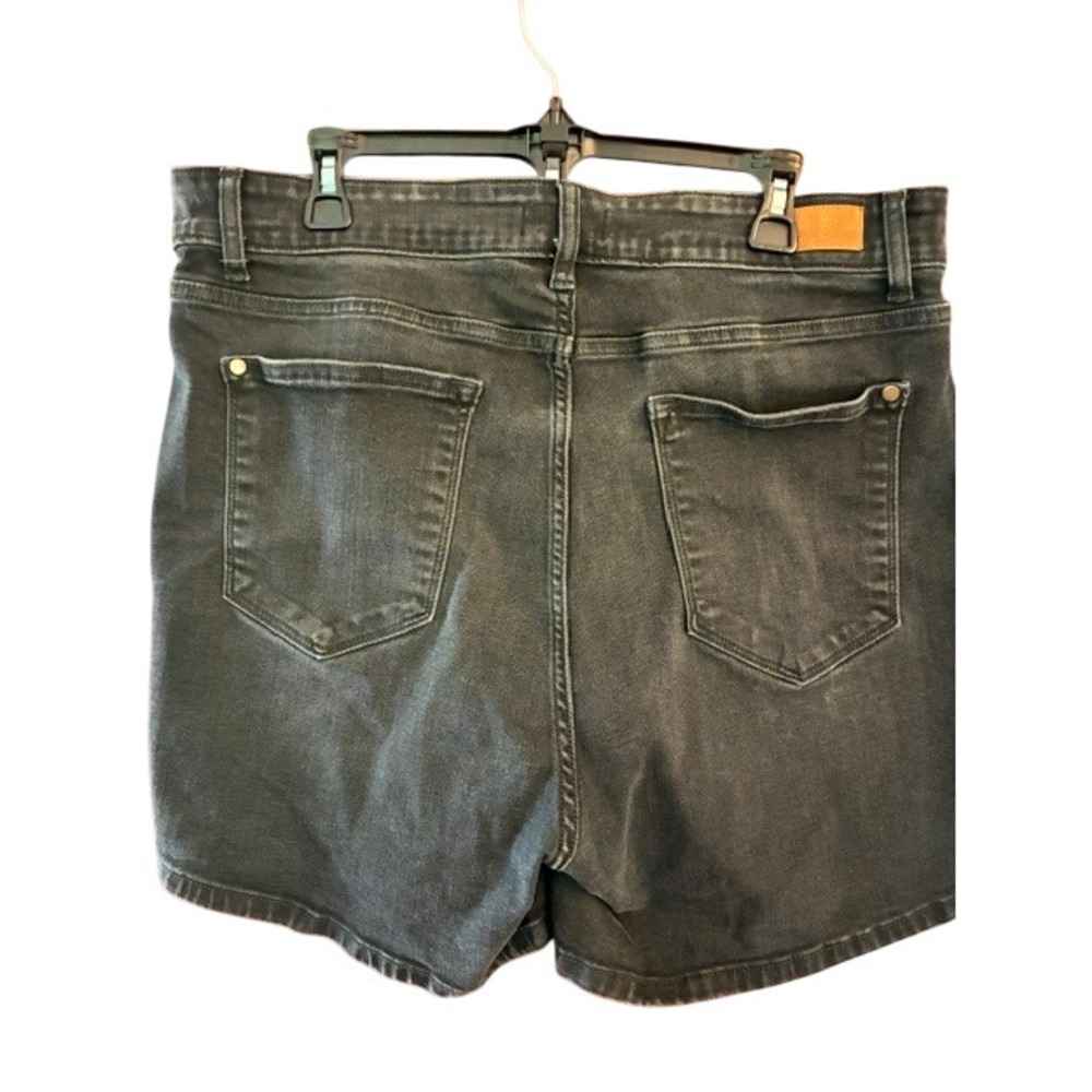 Judy Blue Denim Shorts Womens 3XL Black Excellent JB15003BK-PL Stretch Jean - Picture 6 of 8